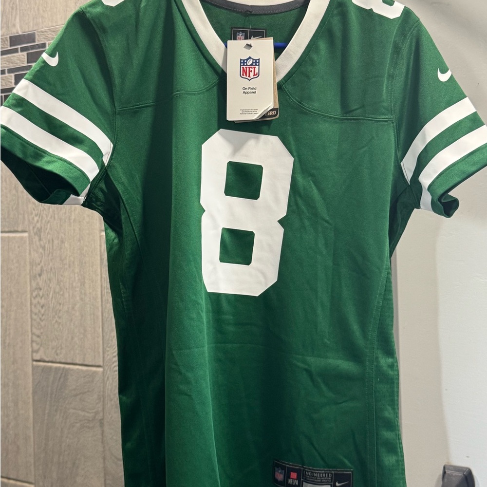 Nike Green and White NFL Jersey